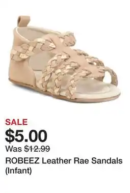 Marshalls ROBEEZ Leather Rae Sandals (Infant) offer