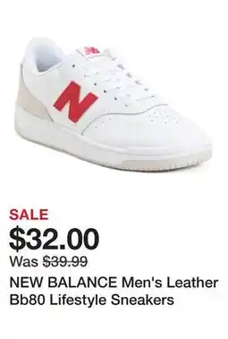 Marshalls NEW BALANCE Men's Leather Bb80 Lifestyle Sneakers offer