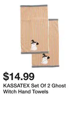 Marshalls KASSATEX Set Of 2 Ghost Witch Hand Towels offer