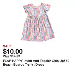 Marshalls FLAP HAPPY Infant And Toddler Girls Upf 50 Beach Boards T-shirt Dress offer