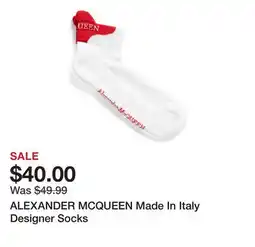 Marshalls ALEXANDER MCQUEEN Made In Italy Designer Socks offer