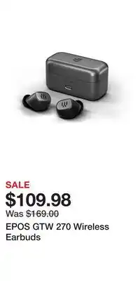 Game Stop EPOS GTW 270 Wireless Earbuds offer