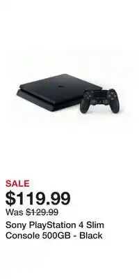 Game Stop Sony PlayStation 4 Slim Console 500GB - Black offer