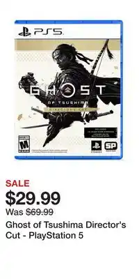 Game Stop Ghost of Tsushima Director's Cut - PlayStation 5 offer
