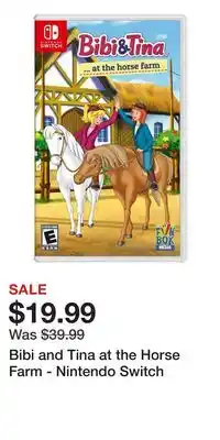 Game Stop Bibi and Tina at the Horse Farm - Nintendo Switch offer