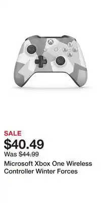 Game Stop Microsoft Xbox One Wireless Controller Winter Forces offer