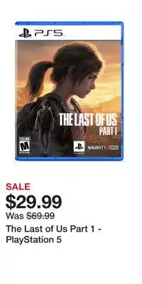 Game Stop The Last of Us Part 1 - PlayStation 5 offer