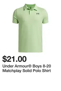 Belk Under Armour Boys 8-20 Matchplay Solid Polo Shirt offer