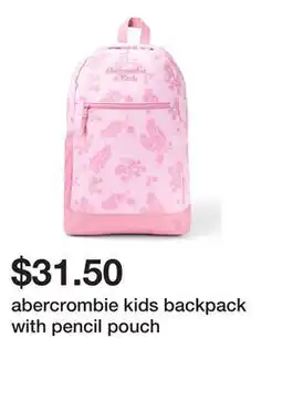 Belk abercrombie kids backpack with pencil pouch offer