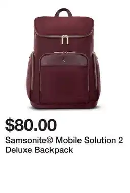 Belk Samsonite Mobile Solution 2 Deluxe Backpack offer
