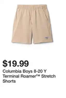 Belk Columbia Boys 8-20 Y Terminal Roamer Stretch Shorts offer