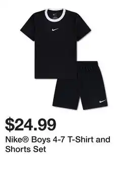 Belk Nike Boys 4-7 T-Shirt and Shorts Set offer