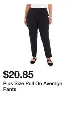 Belk Plus Size Pull On Average Pants offer