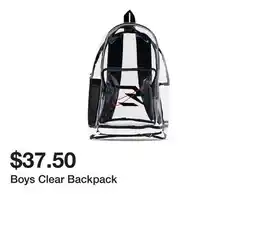 Belk Boys Clear Backpack offer