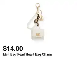 Belk Mini Bag Pearl Heart Bag Charm offer