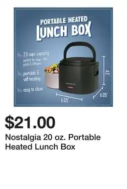 Belk Nostalgia 20 oz. Portable Heated Lunch Box offer