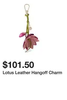 Belk Lotus Leather Hangoff Charm offer
