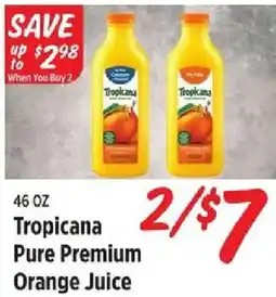 Rouses Tropicana pure premium orange juice offer