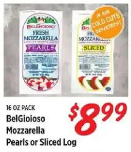 Rouses BelGioioso Mozzarella Pearls or Sliced Log offer