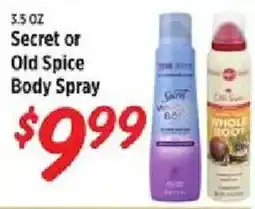 Rouses Secret or Old Spice Body Spray offer