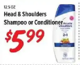 Rouses Head & Shoulders Shampoo or Conditioner offer