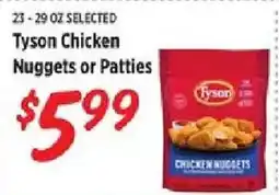 Rouses Tyson Chicken Nuggets or Patties offer