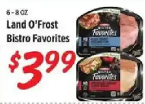 Rouses Land O'Frost Bistro Favorites offer