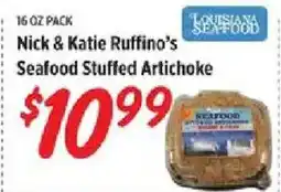 Rouses Nick & Katie Ruffino's Seafood Stuffed Artichoke offer