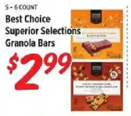 Rouses Best Choice Superior Selections Granola Bars offer
