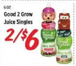Rouses Good 2 Grow Juice Singles offer