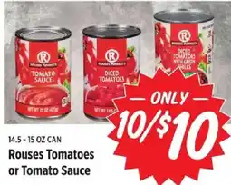 Rouses Rouses Tomatoes or Tomato Sauce offer