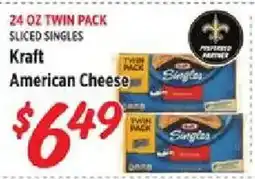 Rouses Kraft American Cheese offer