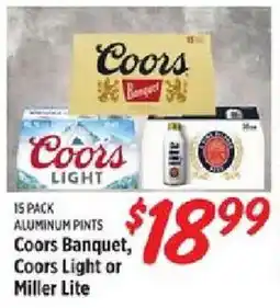 Rouses Coors Banquet, Coors Light or Miller Lite offer