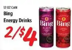 Rouses Bing Energy Drinks offer