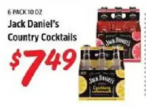 Rouses Jack Daniel's Country Cocktails offer
