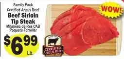 Sellers Bros Certified Angus Beef Beef Sirloin Tip Steak offer