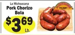 Sellers Bros La Michoacana pork chorizo bola offer