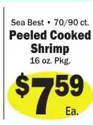 Sellers Bros Sea Best Peeled Cooked Shrimp offer