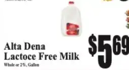 Baja Ranch Alta Dena Lactoce Free Milk offer