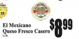Baja Ranch El Mexicano Queso Fresco Casero offer
