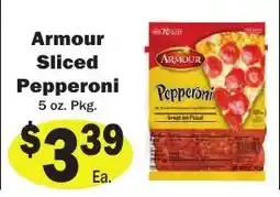 Sellers Bros Armour sliced pepperoni offer