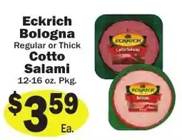 Sellers Bros Eckrich bologna cotto salami offer