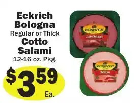 Sellers Bros Eckrich bologna cotto salami offer