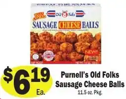 Sellers Bros Purnell's Old Folks Sausage Cheese Balls offer