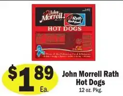 Sellers Bros John Morrell Rath Hot Dogs offer