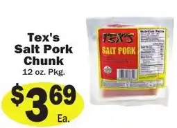 Sellers Bros Tex's salt pork chunk offer