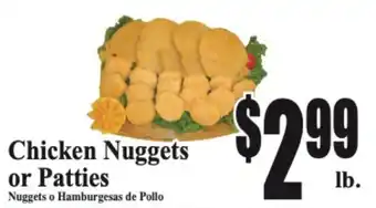 Baja Ranch Chicken Nuggets or Patties offer