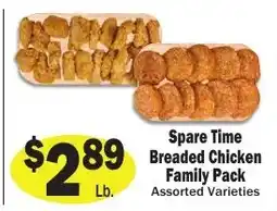 Sellers Bros Spare Time Breaded Chicken Family Pack offer