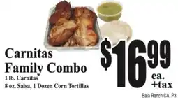 Baja Ranch Carnitas Family Combo offer