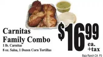 Baja Ranch Carnitas Family Combo offer